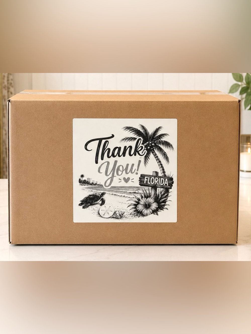 Florida Thank You Stickers 
3”x3” -100ct.